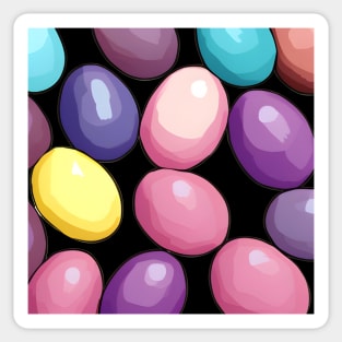 Painted Easter Egg Rocks (MD23ETR024) Sticker